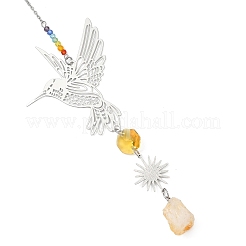 Sonnenfänger aus Edelstahl 201 mit Vogel-/Lebensbaummotiv&nbsp;HJEW-JM04875