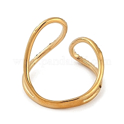 Anello in acciaio inossidabile 304 con placcatura ionica (ip) e strass&nbsp;RJEW-D083-06G