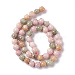 Natürliche weiße Jade perlen Stränge&nbsp;G-I334-03B
