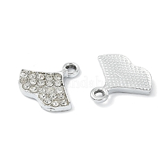 Legierung Kristall Strass Anhänger&nbsp;ALRI-T012-04B-P