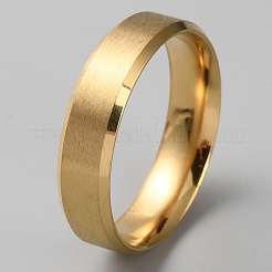 304 Edelstahl schlichte Bandringe für Damen und Herren&nbsp;RJEW-WH0017-09F-G