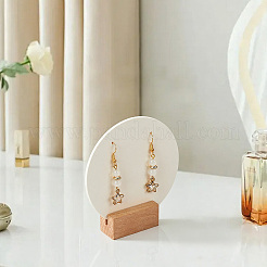 4 sachet de présentoirs ronds en acrylique pour boucles d'oreilles de couple&nbsp;EDIS-SC0001-17B