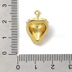 Ciondoli smaltato in ottone&nbsp;KK-F929-07B-G