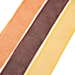 3 Rolle 3 Farben Polyester-Leinenimitat-Geschenkband&nbsp;OCOR-YS0001-02B