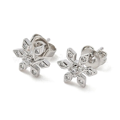 Boucles d'oreilles à tige en laiton&nbsp;EJEW-F383-07P
