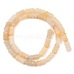 Natürliche gelbe Jade Perlen Stränge&nbsp;G-P595-A03-01