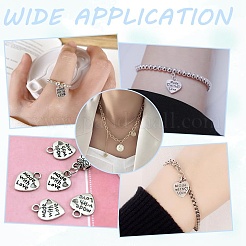 180 pièces 6 styles pendentifs en alliage de style tibétain&nbsp;TIBEP-AR0001-14