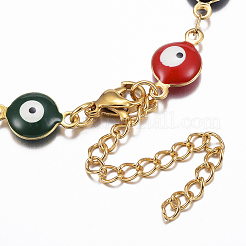 Bracelets à maillons en acier inoxydable 304 avec placage ionique (IP)&nbsp;X-BJEW-H511-01