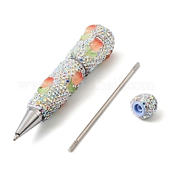 Perlenstift aus Polymer-Ton mit Strassen und Tulpenharz&nbsp;AJEW-B108-02B