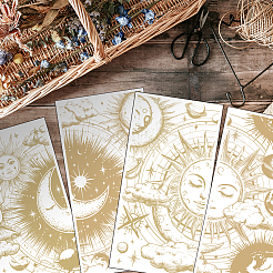 4 feuilles 4 styles d'autocollants décoratifs imperméables en pvc&nbsp;DIY-WH0489-058