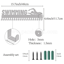 Support de mur d'affichage de support de cintre de médaille de fer de mode&nbsp;ODIS-WH0037-008