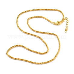 Collane in ottone e argento sterling per donna&nbsp;NJEW-D302-25G