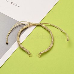 Verstellbare geflochtene Polyesterschnur Armbandherstellung&nbsp;AJEW-JB00763-01
