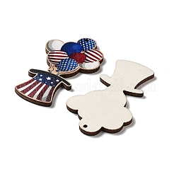 Pendentifs en bois peint au pistolet&nbsp;WOOD-D028-01S