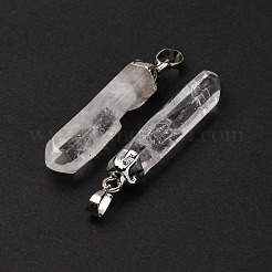 Natürliche Quarzkristall spitze Anhänger&nbsp;G-M006-M03