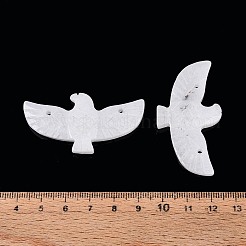 Anhänger aus natürlichem weißem Jade-Edelstein in Adlerform&nbsp;G-P563-05E