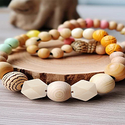 50 Stück facettierte&nbsp;WOOD-LP0001-21