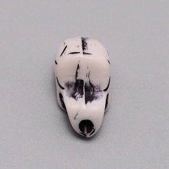 Perles acryliques opaques&nbsp;SACR-WH0006-02D