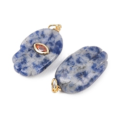 Colgantes de jaspe azul natural&nbsp;G-Z134-05D