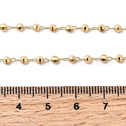 2.5 mm Messing-Kugelkettenhalsketten für Damen&nbsp;NJEW-F353-02G