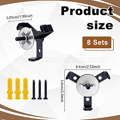 4 sac de supports muraux dissimulés en aluminium robuste pour casques de football&nbsp;ODIS-TW0001-05