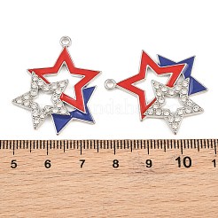 Colgantes de aleación con esmalte y rhinestone de cristal.&nbsp;RB-CBA4787-05P