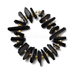 Chapelets de perles de cristal en quartz naturel électrolytique&nbsp;G-F800-B10