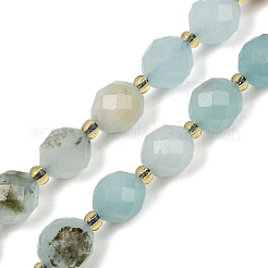 Chapelets de perles de jade blanche naturelle&nbsp;G-D305-B01-01S