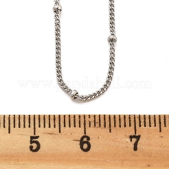 Colliers à chaîne satellite en laiton de 2 mm pour femmes&nbsp;NJEW-D302-49P
