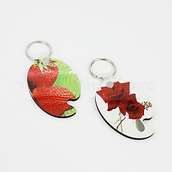 Porte-clés en mdf vierge double face par sublimation&nbsp;ZXFQ-PW0001-051