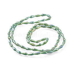 Fili di perline di vetro opaco elettrolitico&nbsp;EGLA-L015-FR-B01