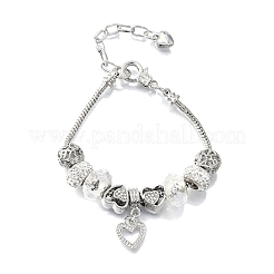 Charm-Armbänder aus europäischen Perlen aus Legierung&nbsp;BJEW-F495-21P