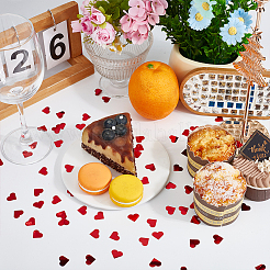Confeti de corazón de plástico PET de 100 g&nbsp;DIY-ME0002-21