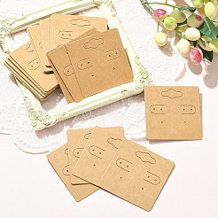 Ohrring-Präsentationskarten aus Kraftpapier mit Loch zum Aufhängen&nbsp;EDIS-YW0001-04