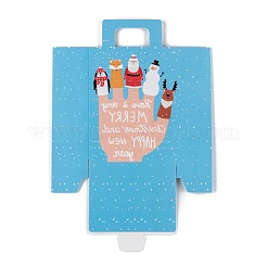Sac cadeau en papier kraft créatif pliable rectangle thème noël&nbsp;CON-B002-02D