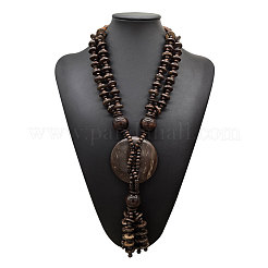 Collana lunga con ciondolo a forma di ciambella etnica&nbsp;WGD9A0D-02