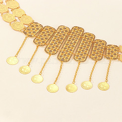 Legierung Kristall Strass Rechteck Münze Quaste Taille Bauchketten für Frauen&nbsp;FS-WGD33E3-01