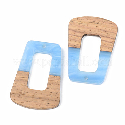 Pendentifs en résine opaque et bois de noyer&nbsp;RESI-S389-034A-C