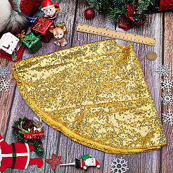 Jupe de sapin de noël en polyester&nbsp;DIY-WH20032-86A