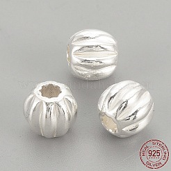 925 perline ondulate in argento sterling&nbsp;LS-STER-S002-14-3mm