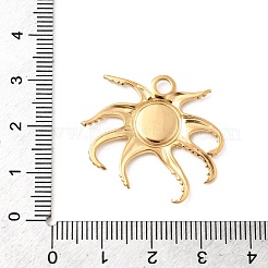 Cabochon-Fassungen für Anhänger aus Edelstahl 304&nbsp;STAS-B113-09G-02