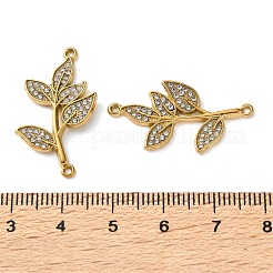 Verbindungsstücke aus Edelstahl 304 mit KristallStrassen in Blattform&nbsp;SA-L002-02G