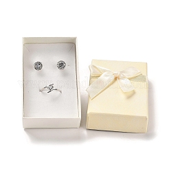 Boîtes d'emballage pour ensemble de bijoux en carton&nbsp;X-CON-Z006-01D