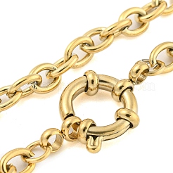 304 Edelstahl-Kabelkettenarmbänder für Damen&nbsp;BJEW-Q344-05G