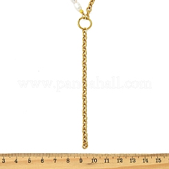Lariat-Halskette aus Edelstahl 304 mit Kabelkette&nbsp;NJEW-JN06218