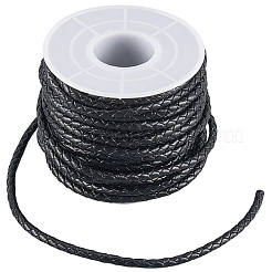 Cordón de cuero trenzado redondo de 10 m&nbsp;WL-CL0001-41B