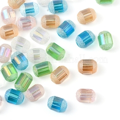 50 Stück 5 Farben transparente Galvanik-Glasperlenstränge&nbsp;EGLA-YW0001-36