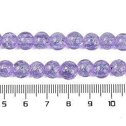 Handgefertigte Stränge aus Folien-Bunte Malereiperlen&nbsp;FOIL-K003-06A-01
