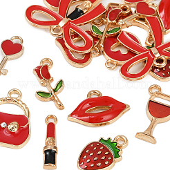 Pendentifs d'émail en alliage&nbsp;ENAM-FP0002-24