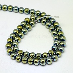 Electroplate non magnetici ematite sintetico fili di perline&nbsp;G-J169A-2mm-06